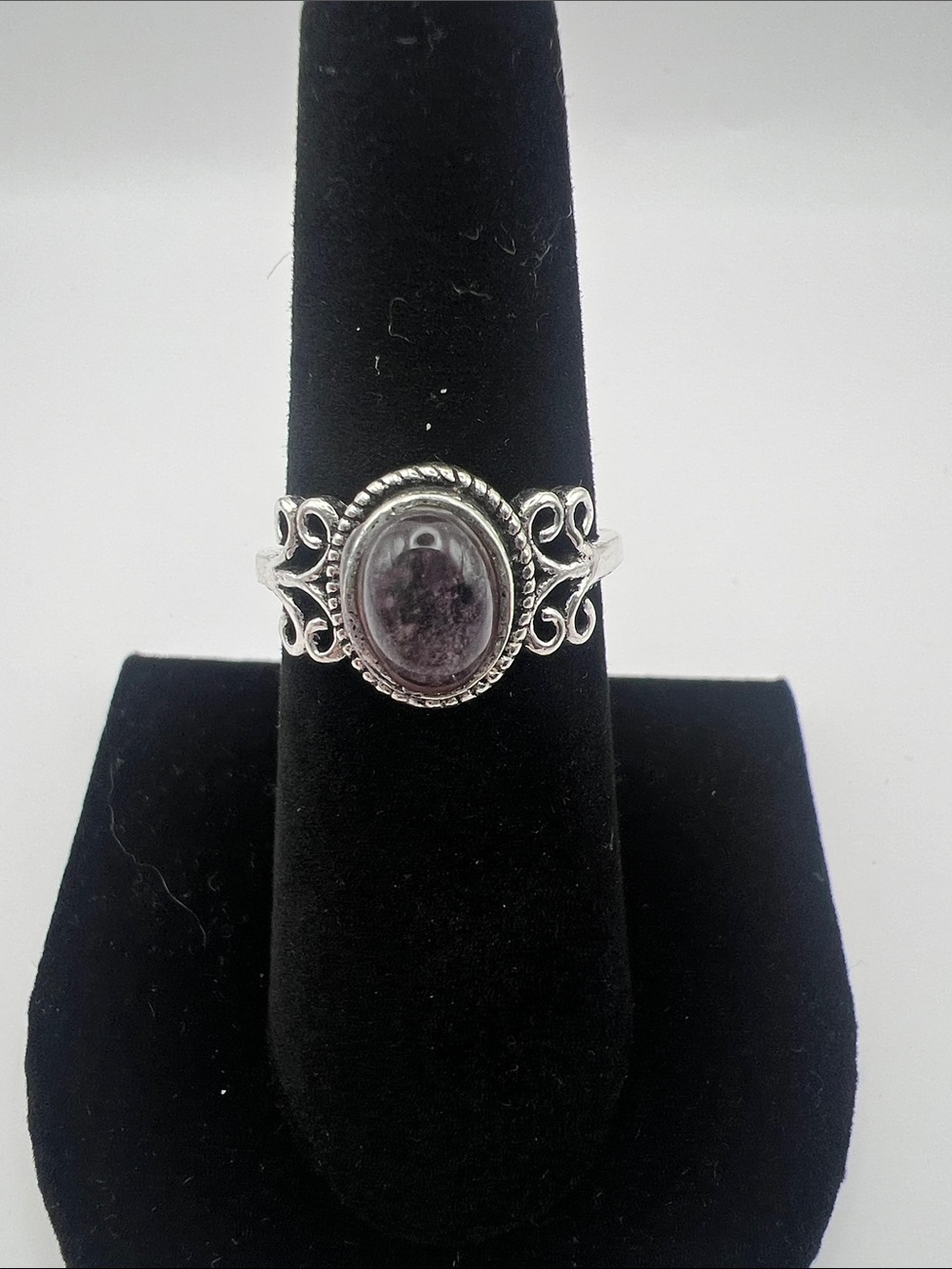Amethyst Filigree Ring Size 7